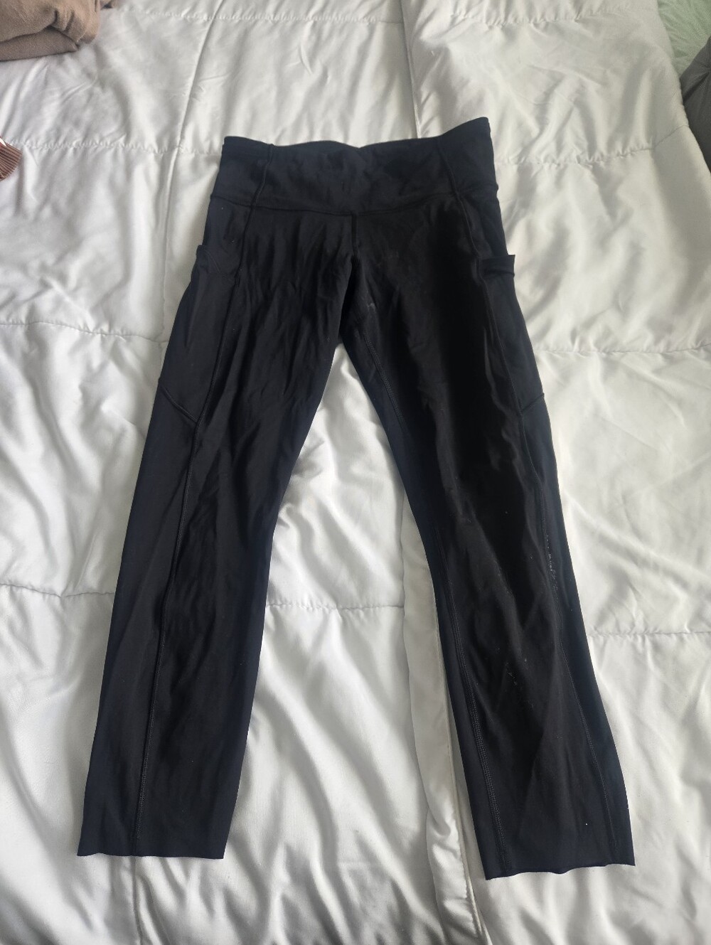 Lululemon Fast And Free Black High-Waist Athletic Leggings Size 8